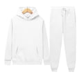 thumbnail image 2 of Men's Winter Sport Wear Tracksuit Clothes Outfits Set Long Sleeve Running Jogging Athletic Sports Set, 2 of 5