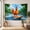 C, variant on XaaKee Tapestry Wall Hanging, Relaxed Red Rooster Surfing On A Thick Tree Branch, High-Quality Polyester Bedroom Tapestry, 60x40Inch