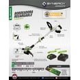 thumbnail image 2 of Bordeadora Inalámbrica 20V Forest & Garden | Corte 12", 9,000rpm, Ángulos 0-90°/0-120°, con Batería 4Ah y Cargador, 2 of 2
