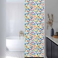 thumbnail image 3 of Colorful Polka Dot Window Privacy Film, Rainbow Polka Dots Watercolor Static Cling UV Sun Blocking Heat Control Window Tint Day and Night, Non-Adhesive One Way Windows Privacy Cover 17.7''x78.7'', 3 of 7