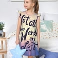 thumbnail image 4 of Balery Not All Those Who Wander Are Lost Camisón de princesa para niñas, pijama de algodón con mangas abullonadas, suave y bonito.-X-Large, 4 of 6