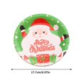 thumbnail image 3 of Christmas Party Decorations Disposable Dinner Plates Cartoons Santa Claus Plates Paper Cup Set Party Cutlery, 3 of 7