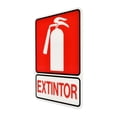 thumbnail image 2 of Letrero Extintor Hyko Acrílico Blanco Y Rojo 17.78X12.70 Cm, 2 of 3