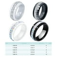 thumbnail image 1 of Baohd Durable And Stylish Ceramic Ring For Women Wedding And Engagement Durable Ceramic Rings For Wedding AB black Size 10, 1 of 6