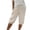Beige-Capris, variant on Capris for Women Elastic Waist Lounge Capri Pants Lightweight Workout Trouser Summer Casual Beach Vacation Pant Black XXL
