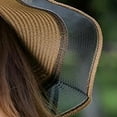 thumbnail image 5 of Meidiya Summer Women Straw Sun Hat Bowknot Wide Brim Floppy Sun Visor Hats Outdoor UPF 50+ Sun Protection Straw Beach Hat, 5 of 8