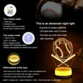 thumbnail image 5 of Baseball Night Light for Kids Sports Decor Lamp,14 Color Mood Light, Warm White Base LED lamp, Christmas Gifts for Boys/Kids, 5 of 7