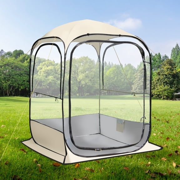 51 × 51 × 67 inch all-weather pop-up tent, instant bubble tent for 2-3 people, rain proof camping sunshade with ventilation windows, spacious indoor space for cold and wind resistance, suitable for s