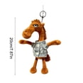 thumbnail image 3 of Llavero con colgante de caballo, adorno para mochila, llavero de fibra de poliéster., 3 of 6