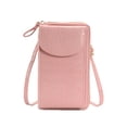 thumbnail image 1 of Bolso de teléfono para mujer con correa para el hombro Cartera de cuero de PU Bolso de embrague CACAGOO Billetera, 1 of 7