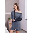 thumbnail image 5 of Pinspark Post Shoulder Surgery Shirts for Men Women Snap Adaptive Hospital Gowns Tear Away Shoulder Replacement Recovery Clothes, 5 of 6