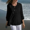 thumbnail image 4 of Womens Tops Womens Plus Size Tops Long Sleeve Shirts Blouses Lace Pleated Tunic Tops, 4 of 5