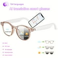 thumbnail image 3 of AI Smart Translation Glasses with Built-in ChatGPT, 160+ Languages Instant Translate, HiFi Music & HD Bluetooth Calls, Multifunctional Audio Eyewear for Men Women, 3 of 15