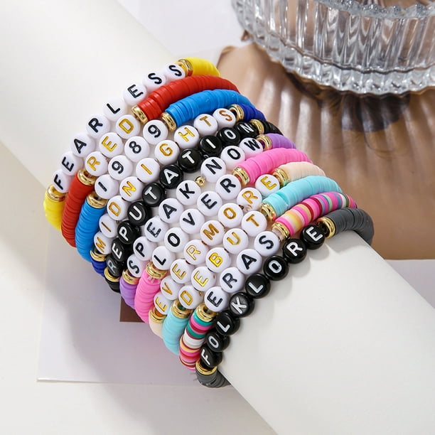 Kit 1350 Cuentas De Arcilla Para Pulseras DIY - Incluye Letras, Corazones, Colores Variados, Cordón Elástico Y Caja Organizadora