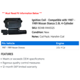 thumbnail image 2 of Ignition Coil - Compatible with 1987 - 1989 Nissan Stanza 2.0L 4-Cylinder 1988, 2 of 2