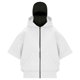 thumbnail image 4 of Chaqueta deportiva de verano para niños, de color liso, de manga corta, con capucha, informal, con cremallera y bolsillos, de poliéster, 4 of 7
