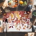 thumbnail image 6 of Fall Eucalyptus Leaf Placemats Set of 4 Fallen Leaves Flower Autumn Plant Heat Insulated Linen Place Mats, Washable Stain-Proof Table Mats for Dining Tables Holiday Decor 13x19inch, 6 of 9