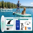 thumbnail image 5 of SereneLife Thunder Wave SUP - 10 Foot Inflatable Stand Up Water Paddle Board, Leash, Paddle, Pump & Bag - Green, 5 of 8