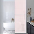 thumbnail image 3 of Farmhouse Pink White Striped Window Privacy Film, Modern Stripes Static Cling UV Sun Blocking Heat Control Window Tint Day and Night, Non-Adhesive Reusable One Way Windows Privacy Cover 17.7''x78.7'', 3 of 7
