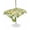 GoldenRod, variant on Outdoor Table Cloth with Umbrella Hole and Zipper, Lemon Yellow Waterproof Round Tablecloth 60 Inch, Country Watercolor Floral Leaf Green White Washable Table Cover for Outside Party Patio Picnic