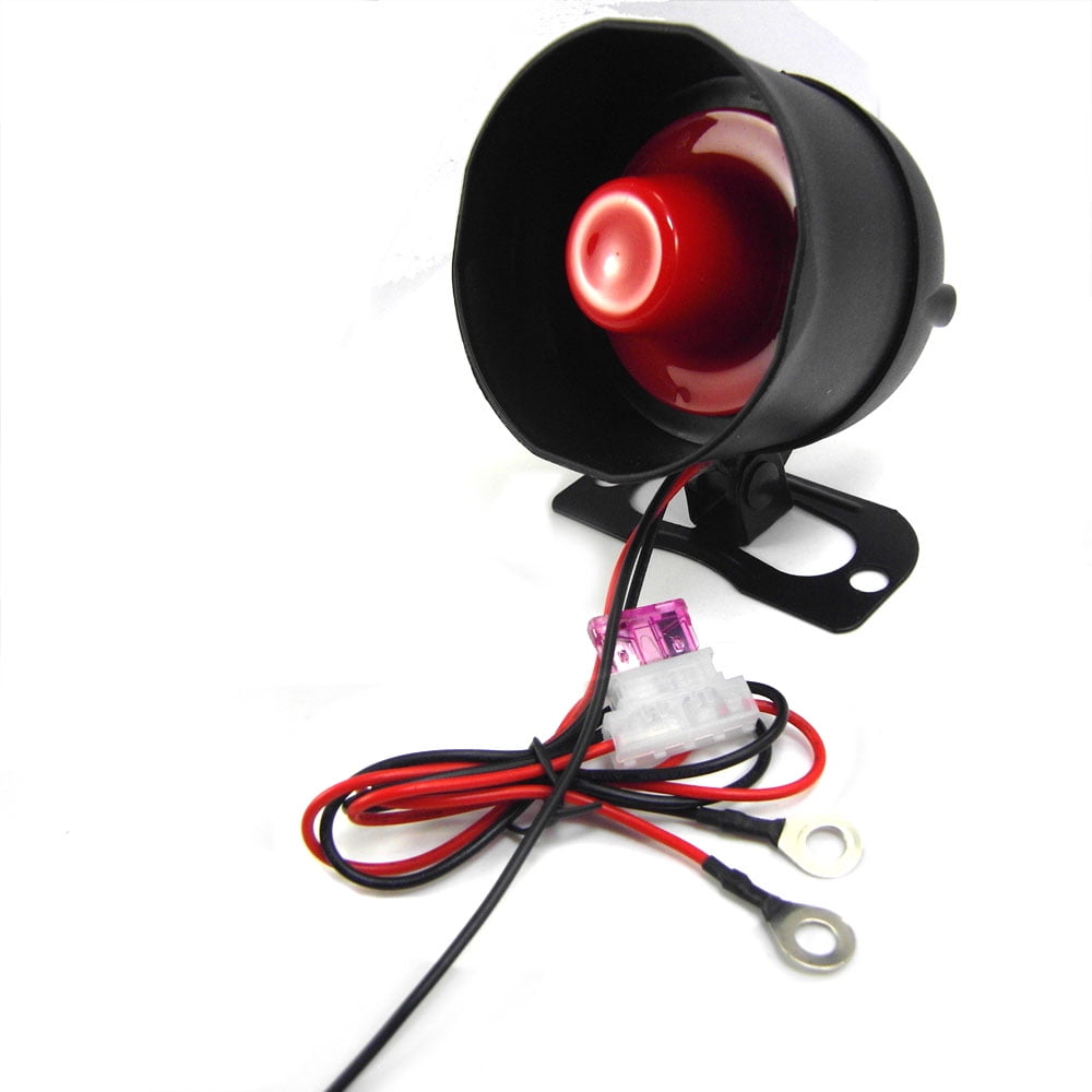 Anself Universal Car Alarm System, Non Destructive Install, 12V Automobile Device, 7 Levels Sensitivity