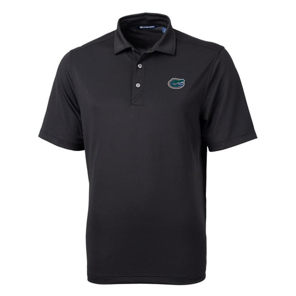 Men's Cutter & Buck Black Florida Gators Virtue Eco Pique Recycled Polo