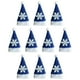 thumbnail image 5 of 10 portacubiertos navideños con gorro de Papá Noel y mini tapas para botellas de vino. azul, 5 of 9