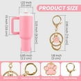 thumbnail image 2 of Aspire 6Pcs Mini Tumbler Keychains with Dog Paw, Cute Cup Accessories, Purse Handbag Backpack Charm for Lip Balm - Pink, 2 of 7