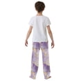 thumbnail image 5 of FORMRS Kids Pajama Pants with Pockets Size 13-14Y Boys Lounge Sleep Bottoms, Pastel Purple Marble Pattern, 5 of 8