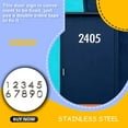 thumbnail image 3 of bedienty Office Plastic 3D Door Signs Indoor Address Plaques Plate Meeting Room Number 9 1Set, 3 of 6