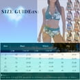thumbnail image 2 of Ovticza Two Piece Bathing Suit Women Swimsuits Tummy Control Printed Bikini Sets for Women Halter Ruched Bathing Suits for Women Saffron XL, 2 of 5