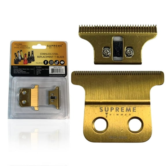 Supreme Trimmer Zero-Gap Adjustable Replacement Blade TB531 | for T-Shapers ST5200, ST5210, ST5220 | Gold