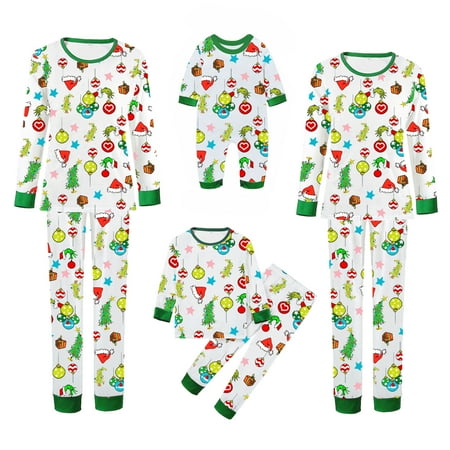 

Dad Mom Baby Kid Family Matching Christmas Pajamas Sleepwear Homewear Set