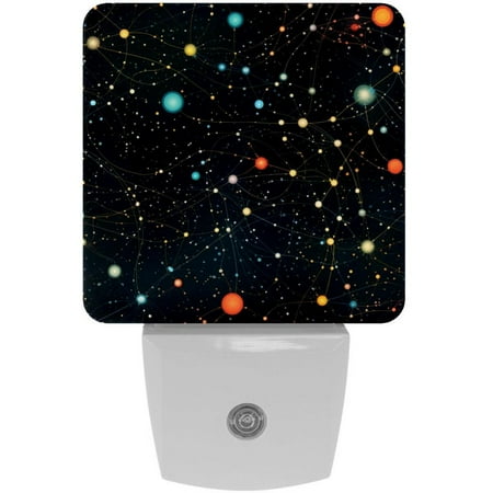 

Constellation LED Square Night Lights with Motion Sensor - Modern and Energy Efficient Illumination for Any Room - for Hallways Bathrooms and Bedrooms