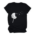 thumbnail image 4 of Birdeem T-Shirt Décontracté pour Femmes Imprimé Col Rond Manches Courtes Chandail Blouse Tops, 4 of 6