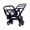 thumbnail image 5 of INTSUPERMAI Folding Stair Climbing Cart Portable Hand Truck Luggage Cart 2 Backup Wheels 2 Casters Black, 5 of 7