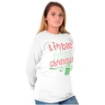 thumbnail image 5 of Cute Little Miss Christmas Present Women's Long Sleeve T Shirt Brisco Brands S, 5 of 6