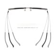 thumbnail image 4 of Haute Qualité! Myopia GLASSGON Lunettes d'Affaires Argent Force 400 Argent, 4 of 5