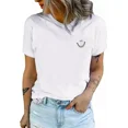 thumbnail image 1 of Camiseta Casual Holgada Para Mujer, 1 of 4