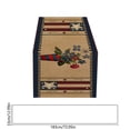 thumbnail image 3 of Tepsmf Independence Day Table Flag Red White Blue Star Striped Floral Print Dining Table Decoration, 3 of 6