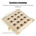 thumbnail image 6 of Air Inflatable Seat Cushion Makes Any Seat Comfortable, Beige Wheelchair Air Cushion for Bed Sore, Easy Inflation for Travel , Pressure Point Pain Relief for Wheelchair, Car, Office，17.7" x 17.7", 6 of 7