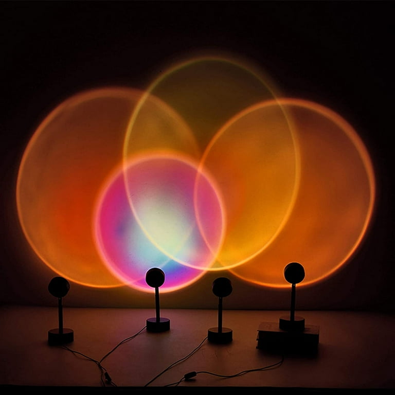 Sunset Night Light Projector Led Lamp Rainbow Rotatable Projection