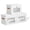 White-Medium - 3 Pack, variant on Storbwith Lids - Front Opening Boxr Window & Handles Stackable Foldable Fabric For Closet Organization Clothesers Towels Blankets 3 Pack White
