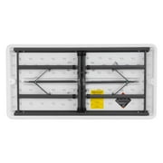Lifetime 4 Foot Adjustable Rectangle Folding Table, Indoor/Outdoor Commercial Grade, White Granite (80160)