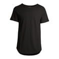 thumbnail image 2 of No Boundaries Men's Elongated T-Shirt with Short Sleeves, 2-Pack, 2 of 9