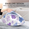 thumbnail image 4 of Satin Pillowcase Home Luxury Envelope Pillowcases Soft And Smooth Lavender &Blue Flowers, 4 of 6