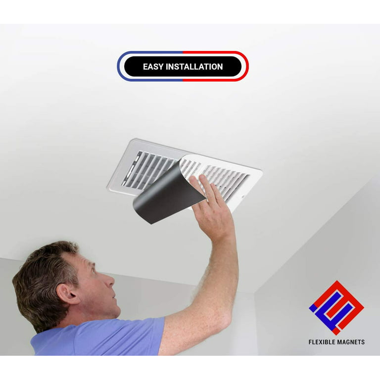 Flexible Magnets Strong Magnetic Vent Cover Register Cover for Air Vents & Looks Like A Vent grille! An AC Vent Deflector in A Magnetic Sheet Form