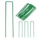 thumbnail image 1 of Estacas de Paisaje Uxcell, 6" 12 Gauge Estacas de Jardín en Forma de U Galvanizadas Antioxidantes para Césped [Verde] 20, 1 of 6