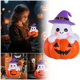 thumbnail image 2 of JJKBVCLO Halloween Pumpkin Tabletop Sculpture For Home And Party Festive Desktop Ornament, 2 of 9
