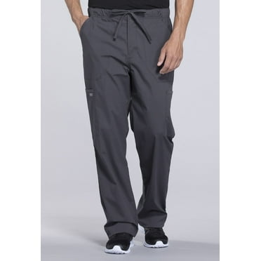 Cherokee Workwear Professionals Men Scrubs Pant Tapered Leg Drawstring Cargo WW190